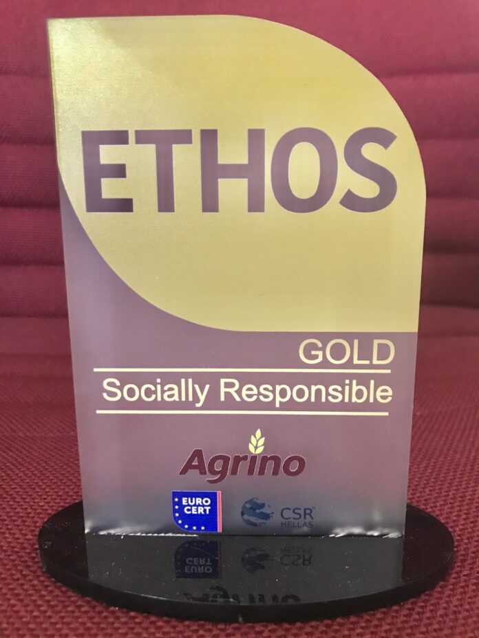 Agrino: Βραβεύτηκε με το «Πρότυπο ETHOS» Gold